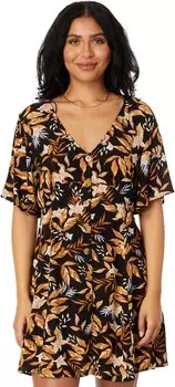 Платье Rip Curl La Isla Button Through Dress, черный