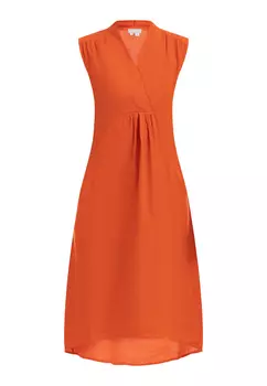 Платье RISA Midi Aus Leinen, оранжевый