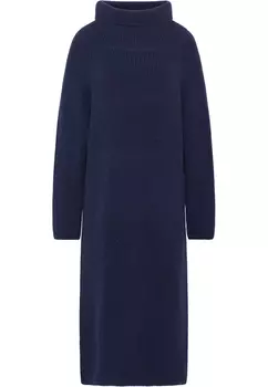 Платье RISA Strick Langarm Midi, темно-синий