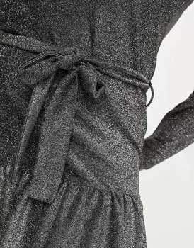 Платье River Island с блестками и принтом