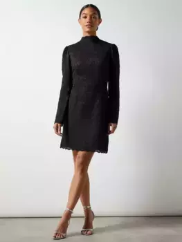 Платье Ro&Zo Lace Scallop Hem, черный