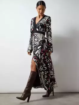 Платье Ro&Zo Petite Butterfly Print Maxi, разноцветный