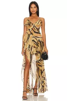 Платье Ronny Kobo Alva, цвет Black & Tan Multi