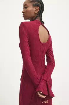 Платье Rotate, бордовый