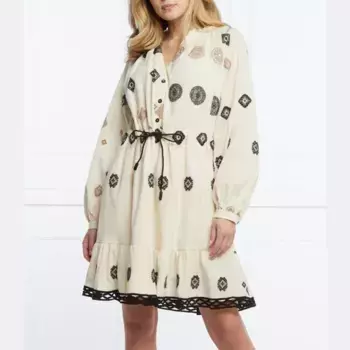 Платье Ровак Silvian Heach, бежевый