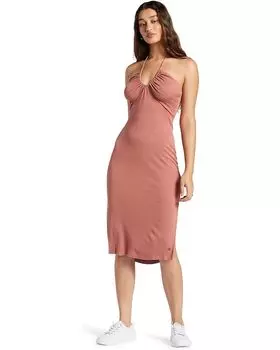Платье Roxy Late Sunset Halter Midi Dress, цвет Cedar Wood