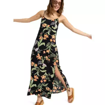 Платье Roxy Rainbow Shores Crinkle, черный