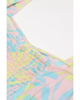 Платье Roxy Unconditional Ocean Skater Dress, цвет Daiquiri Green All Palmed
