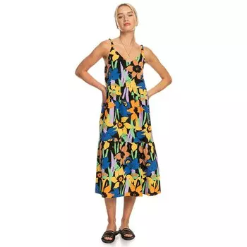 Платье Roxy Waiting Line Printed, разноцветный