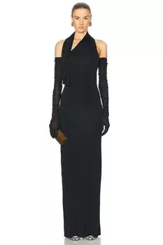 Платье Роза KHAITE, черный