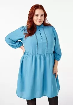 Платье-рубашка 3/4-RMELN Zizzi, синий