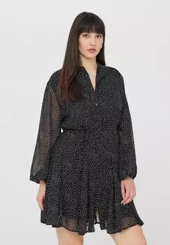 Платье-рубашка A POIS PICCOLI Terranova, черный