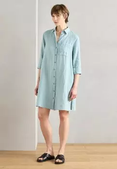 Платье-рубашка A SHAPED 3/4 SLEEVE SHORT LENGTH BREAST POCKET Marc O'Polo, Pure Teal