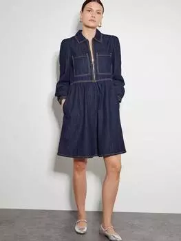 Платье -рубашка adeena denm Monsoon, цвет Indigo