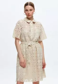Платье-рубашка adL, бежевый