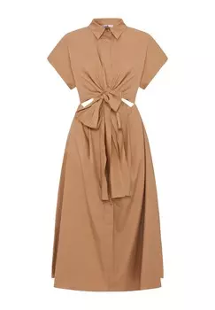 Платье-рубашка adL, коричневый