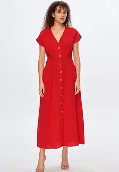 Платье-рубашка adL, красный