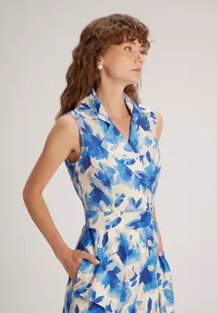 Платье-рубашка adL, темно-синий