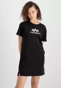 Платье-рубашка Alpha Industries " Alpha Industries Women - T-Shirts Basic T Long Wmn", черный