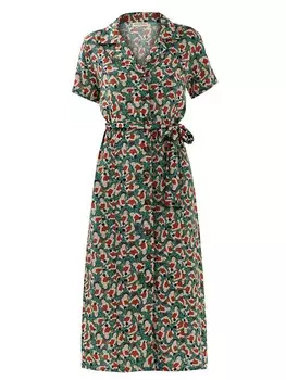 Платье-рубашка Anou Anou, темно-зеленый