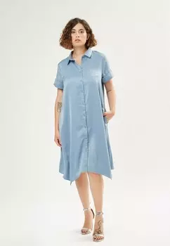 Платье-рубашка ASYMMETRIC Maison Form'elle, синий