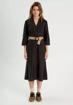 Платье-рубашка AUSGESTELLTES MIT GRTEL Cache Cache, черный