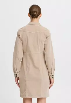 Платье-рубашка b.young, бежевый