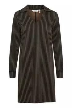 Платье-рубашка b.young, цвет Caramel/Dark Brown