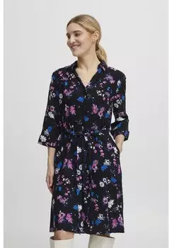 Платье-рубашка b.young, мультиколор