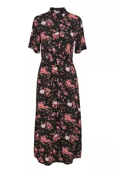 Платье-рубашка b.young, серый