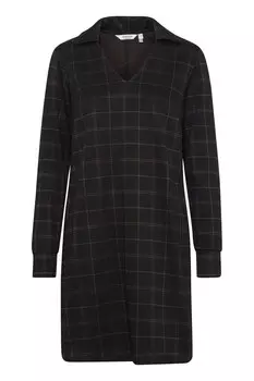 Платье-рубашка b.young, темно коричневый