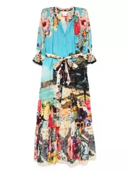 Платье-рубашка Bathing Bombshell Camilla, синий