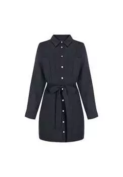 Платье-Рубашка Belinda с практичным поясом-завязкой Freshlions, синий