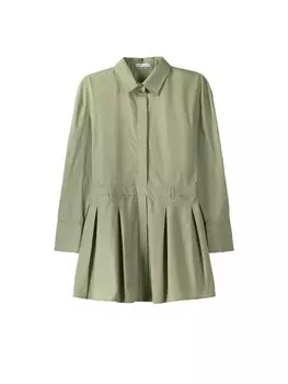 Платье-рубашка Bershka, хаки