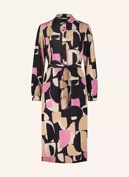 Платье-рубашка BETTY&CO, цвет SCHWARZ/HELLBRAUN/ROSA