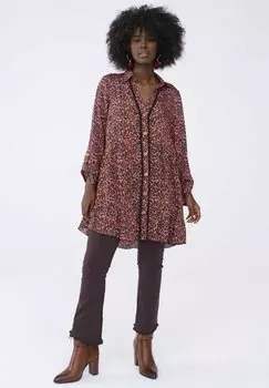 Платье-рубашка blue shadow, мультиколор