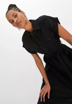 Платье-рубашка bonprix, черный