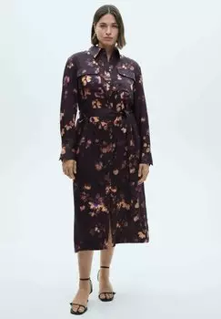 Платье-рубашка BOSCO Mango, фиолетовый