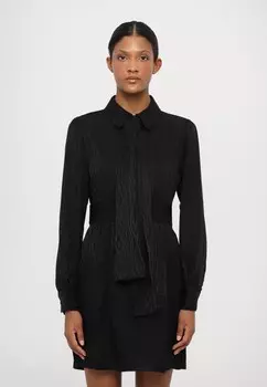 Платье-рубашка BOW DRESS MICHAEL Michael Kors, черный