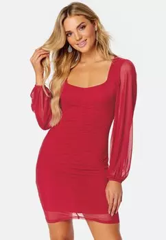 Платье-рубашка Bubbleroom, красный