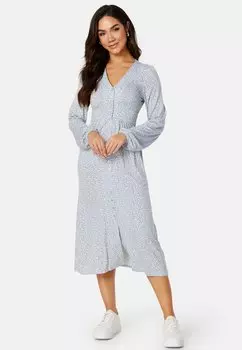 Платье-рубашка Bubbleroom, сиреневый