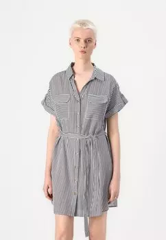 Платье-рубашка BUMPY SS SHORT NOOS Vero Moda, черный