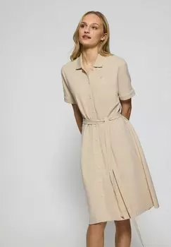 Платье-рубашка BUTTONED DOLMAN SHORT SLEEVE EVERLY Polo Club, бежевый
