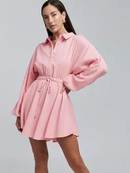 Платье-рубашка BWLDR Drift, розовый