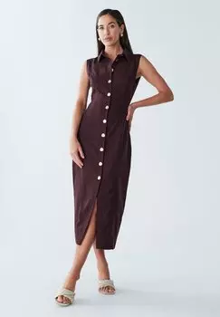 Платье-рубашка BWLDR, коричневый