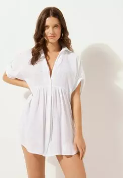 Платье-рубашка Calzedonia, белый