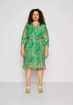 Платье-рубашка CARBETSEY ONLY Carmakoma, зеленый