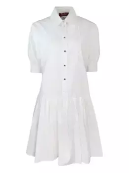 Платье-рубашка Caronte с объемными рукавами MAX MARA, белый