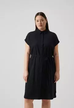 Платье-рубашка Cartizana Midi Shirt Dress Only, черное