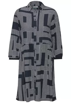 Платье рубашка CECIL Shirt Dress, ночной синий